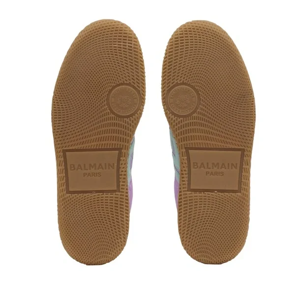 !SOLD! Balmain Swan suede and nylon trainers - Picture 4 of 9